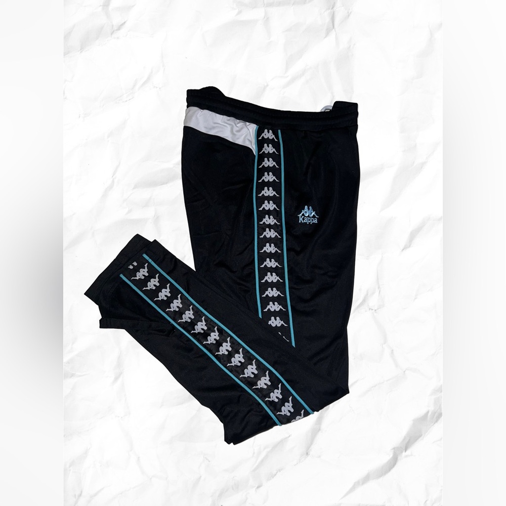 Kappa x Barney’s New York Black Authentic Garcia Open Bottom Track Pants - Picture 5 of 8